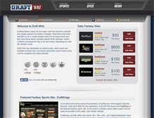 Tablet Screenshot of draftwhiz.com
